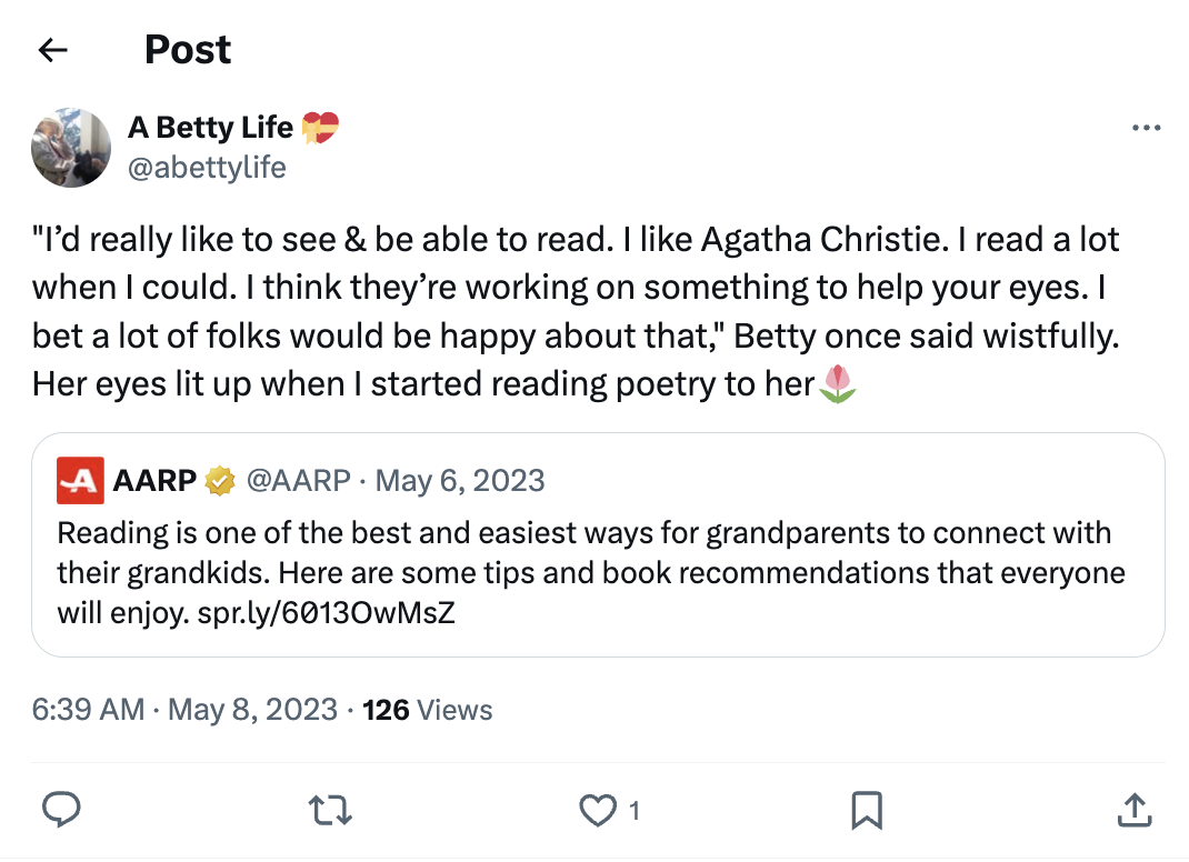 connecting through reading